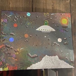 Outer space painting